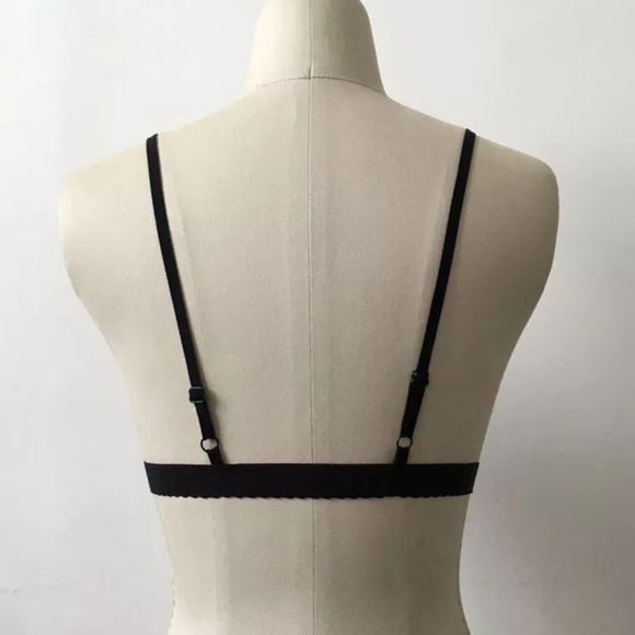 Strappy Bra Lace Bralette Adjustable Plunge - Picture 3 of 7